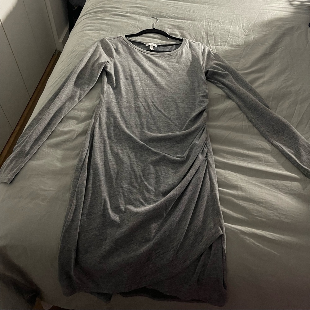 Leith scoop neck knee-length dress.